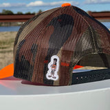 Blaze Orange/Camo Mesh Hat