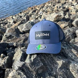 Sea Blue/Navy Mesh Hat W/Rubber Patch