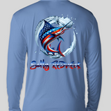 American Flag Marlin Performance Long Sleeve